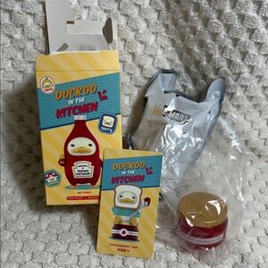 Pop Mart Duckoo in the Kitchen Strawberry Jam Figure